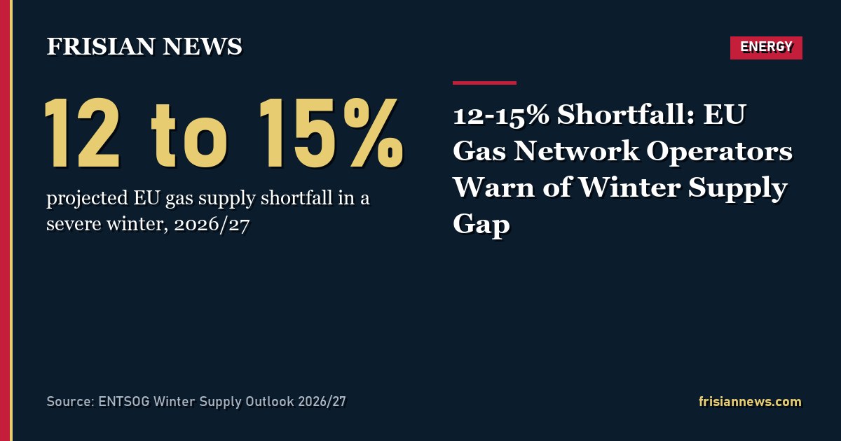 12-15% Shortfall: EU Gas Network Operators Warn of Winter Supply Gap